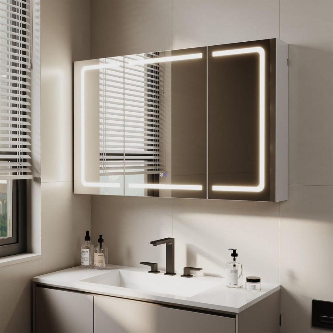 Armoire de Salle de Bain Blanc