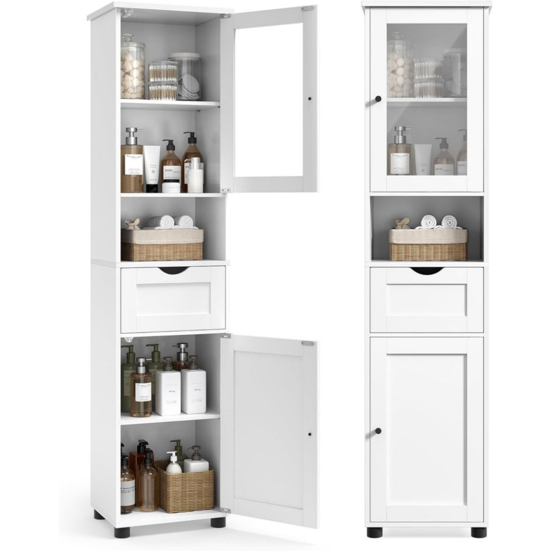 Placard en Verre, Finition Blanc