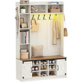 Porte-Manteaux 40,3 x 120 x 191 cm, Panneau de Particules Blanc