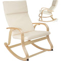 Fauteuil de Relaxation Inclinable Bois de Bouleau, 65 x 94 x 100 cm