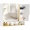 Armoire Suspendue Murale en MDF de Couleur Blanc