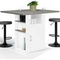 Table en Beton, Finition Blanc