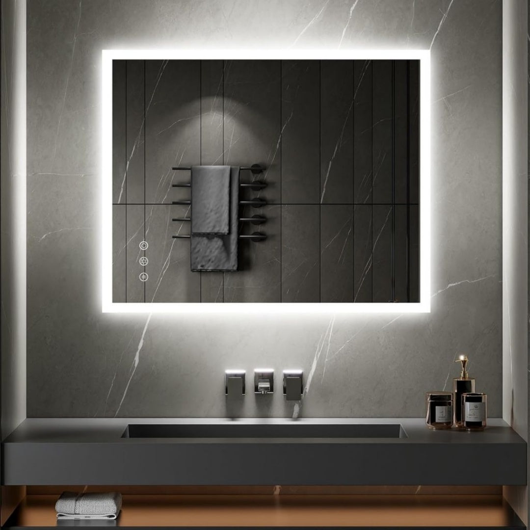 Miroir de Salle de Bain Retroeclaire Format 80 x 100 cm