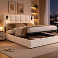 Lit Coffre avec Rangement en Velours de Qualite